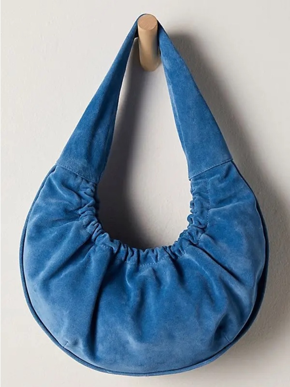 NWOT Free People Shiloh Ruched Slouchy Shoulder Bag